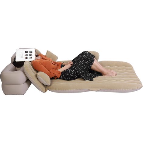 Nouveau Matelas Gonflable Multifonction pour Voiture - Spécialisé en Stock à l'Étranger (Beige) - KZQ (1/5)