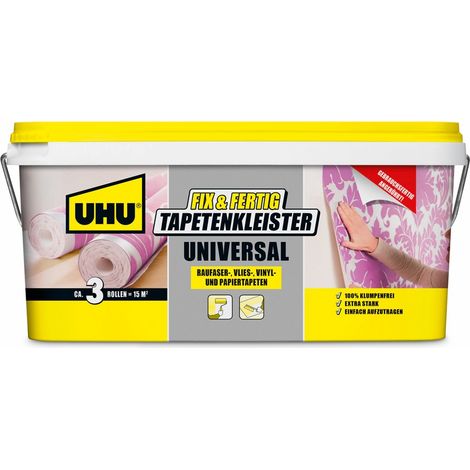 UHU Fix & Fertig - Colle a papier peint prete a l'emploi, pot 2,5kg