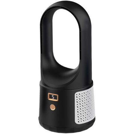 Rotorblattloser Tischventilator – Leise – USB-aufladbar – 6 Geschwindigkeitsstufen – Leicht und tragbar für Zuhause und Camping (1/5)