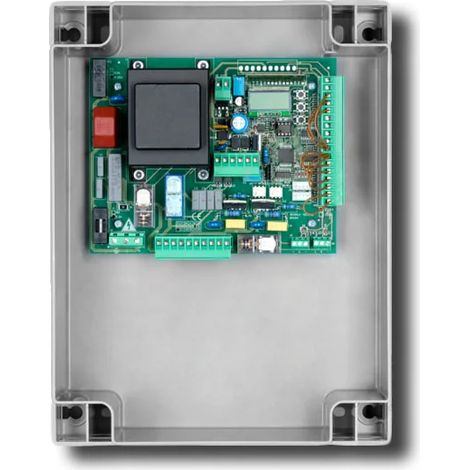 Beninca – Armoire de commande 1 ou 2 opérateurs 230V – BRAINY – Affichage LCD intégré – Récepteur radio 433,92 MHz – Logique automatique et semi-automatique