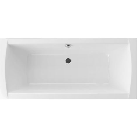 Excellent Baignoire Rectangulaire Aquaria - 180x80 cm - Blanc Brillant - Design Élégant et Confort Optimal (1/3)