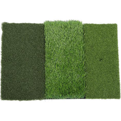 Tapis d'entraînement de golf portable NBR, base PE, gazon synthétique, tapis de putting multifonction pour usage intérieur et extérieur (1/5)