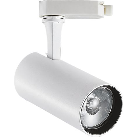 Ideal Lux Faretto moderno Fox 1 luce LED integrato bianco metallo