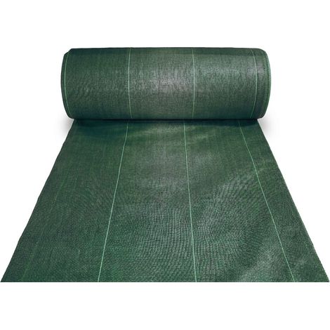 Toile de paillage - Vert - Rouleau de 100m Pliés en 2 1.25m x 100m Vert (1/4)