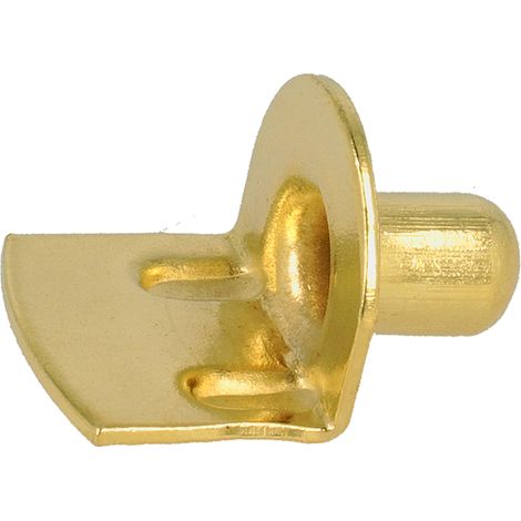 Reggipiani stampati in ferro ottonato Ø 7 mm. 8 pz.