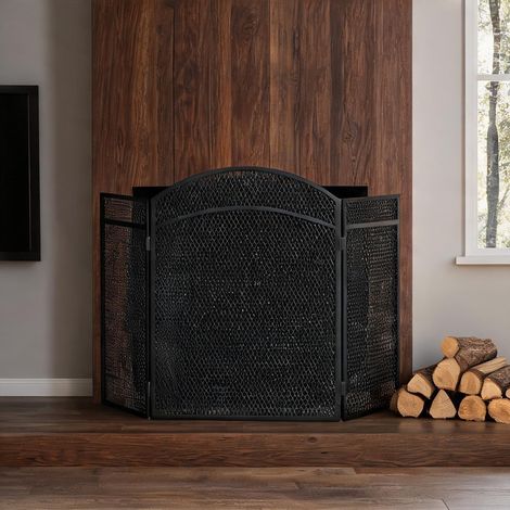 Cheminée électrique nero en metallo 96 x 1 x 60 cm (1/5)