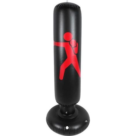 BOYOU Sac de boxe gonflable de culbuteur de colonne de forme physique de PVC de taille de 160cm Hit Hit Sandbag Adultes (1/4)