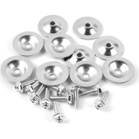 Juego de 20 arandelas y tornillos para placas protectoras de UTV compatibles con Polaris General Ranger RZR 500 570 700 800 900 1000 Turbo. Reemplaza los sujetadores de placas protectoras 7556065 y 75 (1/5)