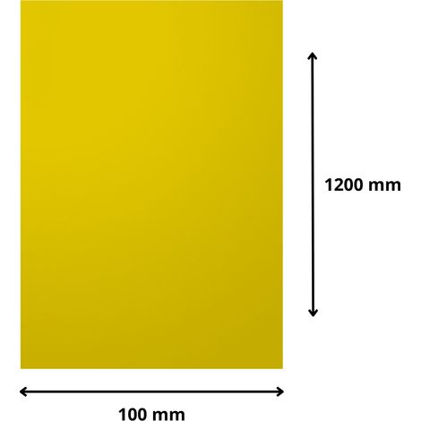 Plaque verre acrylique miroir or 3 mm - 10 x 120 cm (100 x 1200 mm) - Verre synthétique - Bord arrondis - Plexiglass (1/5)