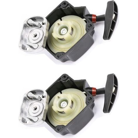 2 pezzi di avviamento a strappo, ricambio a strappo per decespugliatori da 49cc e 52cc, avviamento e leva per vari decespugliatori e tosaerba (1/4)