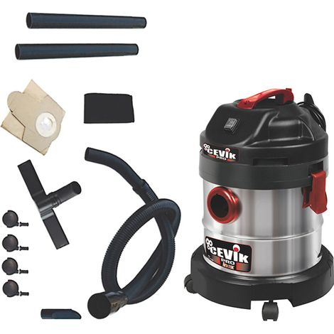 ASPIRADOR INOX. SOL/LIQ. 20LTS CEVIK PRO CE-PRO20X