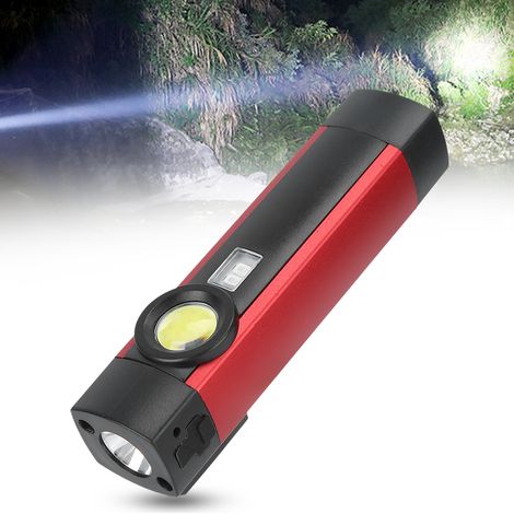 Lampe torche LED COB UV, mini lampe stylo, lampe de travail magnétique ultraviolette, lampe de travail rechargeable USB, lampe torche de travail portable avec 4 modes, lampe de travail 5W. (1/5)