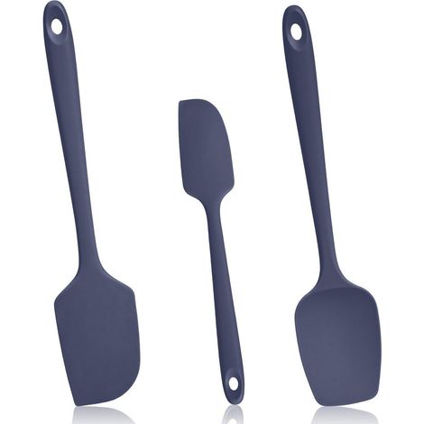 Silikon Teigschaber 3er Set, 315°C Hitzebeständig, Indigo