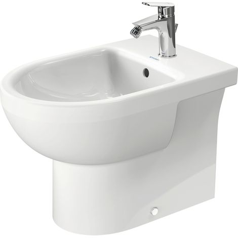 Duravit No.1 bidé de pie, con rebosadero, 1 agujero de grifo,
