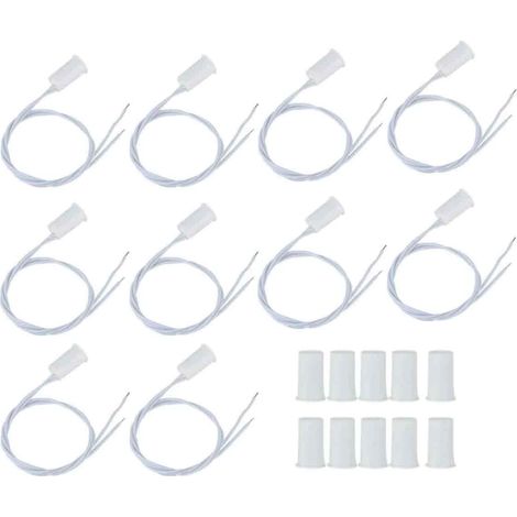 Capteur de Contact Magnétique - Normalement Ferm NC - Pour Système d'Alarme Filaire - Compatible Portes et Fenêtres - 10 Pièces