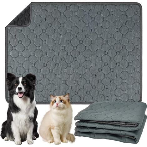Reusable Poop Pads for Guinea Pigs 60 x 45 cm Washable Puppy Pads Absorbent Non-Slip Poop Mats Waterproof Mats for Rabbits, Hamsters, and Puppies (1/5)