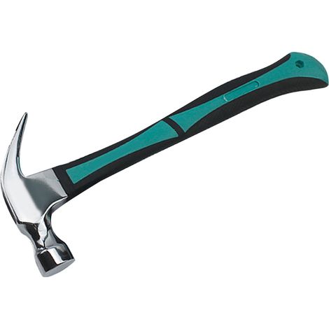 Marteau de sécurité à griffes intégrées LJ-C0002 pour retirer les clous, marteau multifonctionnel avec poignée en caoutchouc, 454 g (16 oz) (1/5)
