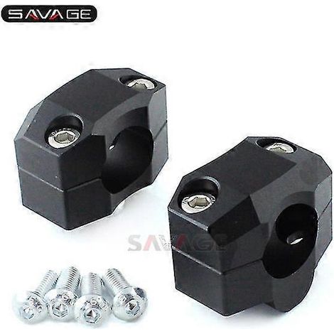 Lenkererhöhungen für Honda CB1000R, CB 500F, CB500X, CB650R (2019–2021) – Clip-Adapter – Motorradzubehör – Erhöhte Höhe um 20 mm – Schwarz