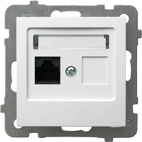 GPK-1G/K/M/00 Einzel-Computersteckplatz 5E AS weißes Modul