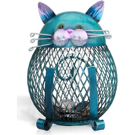 Tirelire ou récipient en forme de chat pour la décoration intérieure
