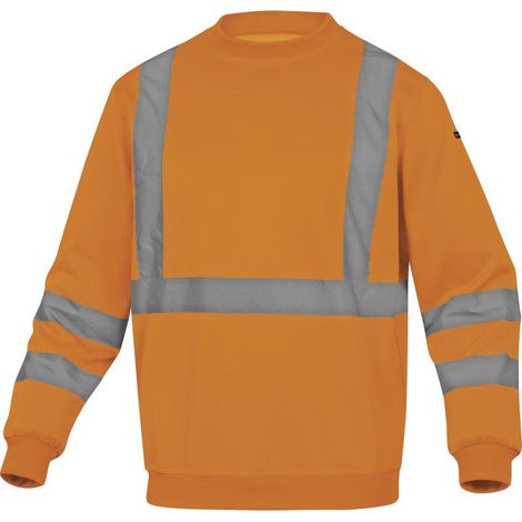 SWEAT HAUTE VISIBILITÉ DELTA PLUS ASTRAL ORANGE FLUO - ASTRAOR0   54/56 (XL) (1/2)