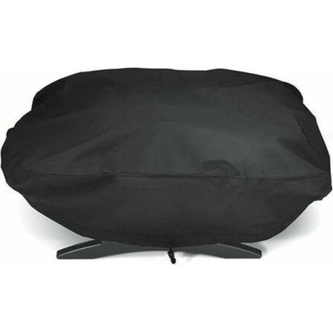 Housse de protection 210D pour barbecues à gaz Weber Q1200 et 1000, compatible avec les modèles Q1200, Q1400, Q1000, Q100, Q120 et Baby Q, anti-UV (1/5)