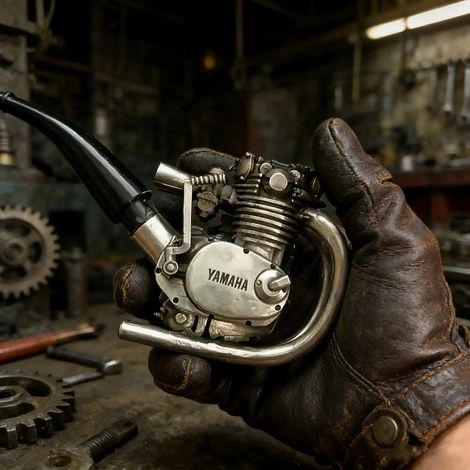New Handcrafted Engine Pipe Collection Engine Exhaust Pipe Ornament - A -
