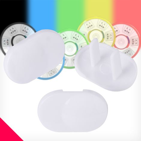 Lot de 100 cache-prises de sécurité pour bébé, protection enfant, capuchons pour prises électriques à deux broches