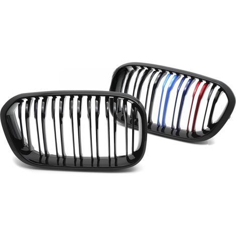 Grille calandre BMW serie 1 F20/F21 de 2015 a 2018 Noir Brillant 3 couleurs-42561910 (1/5)