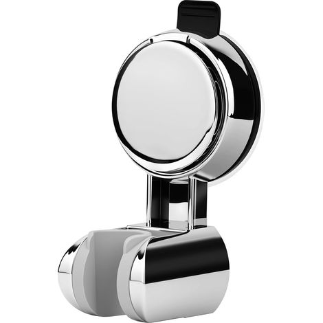 Support Douche Sans Percage, étanche Et Réglable En Hauteur Support De Douche, Montage En Quelques Secondes Support Pommeau De Douche Ventouse,argent (1/4)