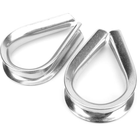 Colliers de câble inox 16mm, anneaux de protection pour cordage marin, serre-câbles et cosse en acier inoxydable (1/5)