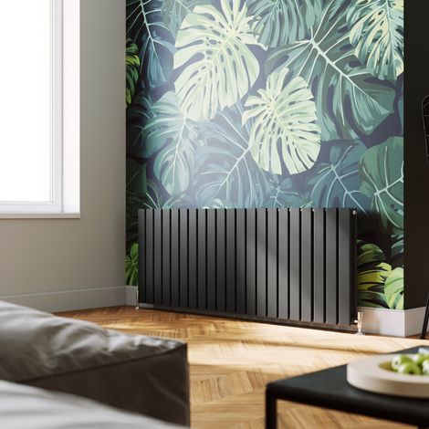 ELEGANT 600x1596mm Horizontal Designer Double Flat Panel Column Radiator Anthracite Central Heating (1/5)