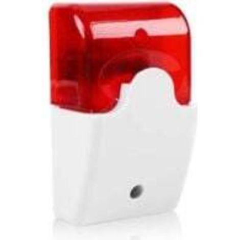 Luz indicadora de seguridad, alarma de seguridad sonora y visual, alarma sonora y eléctrica intermitente roja resistente a golpes, sirena de 120 dB y 150 destellos por minuto (220 V).