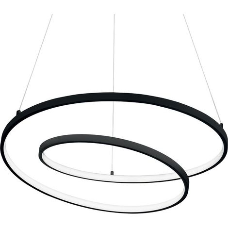 LED Dekorative Swirl Integrierte Pendelleuchte Schwarz, 3000K (1/2)