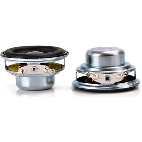 Lot de 2 mini haut-parleurs de 40 mm, 16 cœurs, 4 ohms, 5 W, étanches, pour home cinéma, sonnette, jouets et boîtes à musique. (1/5)