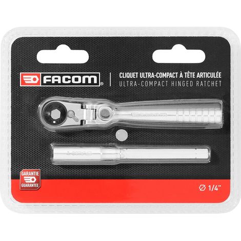 Facom R.180PB Umschaltknarre 1/4'' kompakt, 180°-Kopf (1/3)