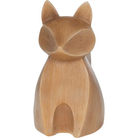 Amadeus - Renard à poser Woody effet bois H13,5 cm (1/5)