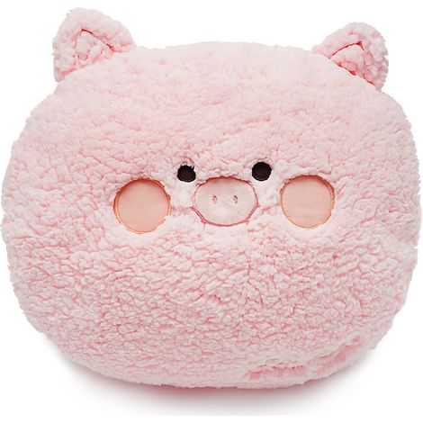 Filiyano-[02] Coussin en peluche douce en forme de cochon, peluche ultra douce en forme d'ours, adorable ours en peluche à câliner, coussin cochon (1/5)