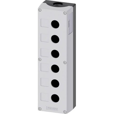 Siemens 3SU1806-0AA00-0AB1 3SU18060AA000AB1 Boîtier vide 6 emplacements (L x l x H) 280 x 85 x 64 mm gris 1 pc(s) (1/2)