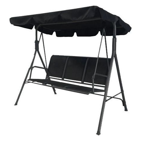Canapé Swing 3 personnes - gris - 180 x 100 x 170 cm