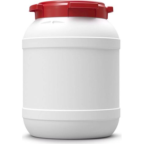 Multitanks – Fut alimentaire 26 litres – Bidon plastique HDPE à grande ouverture à vis – Étanchéité avec joint en caoutchouc – Certifié UN