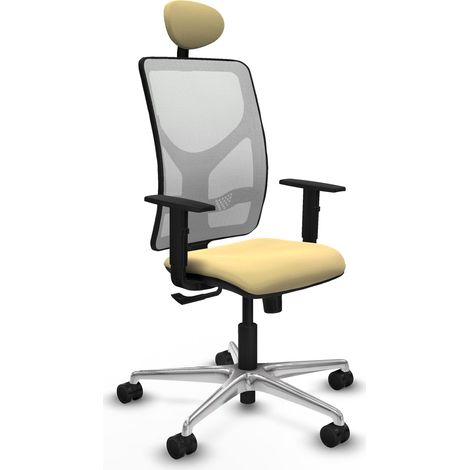Sedia da ufficio piqueras y crespo Motilla bianco rete pelle (1/2)