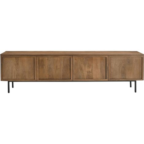 VALLAURIS-Meuble TV 180 cm en bois massif (1/5)