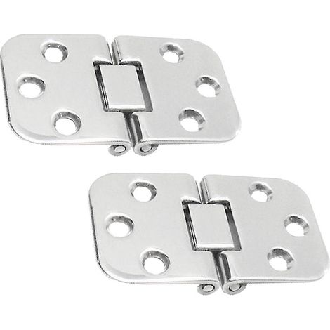 Charnière de porte de trappe de cabine de bateau 2,8 po x 1,7 po, en acier inoxydable de qualité marine, à montage encastré (1/5)