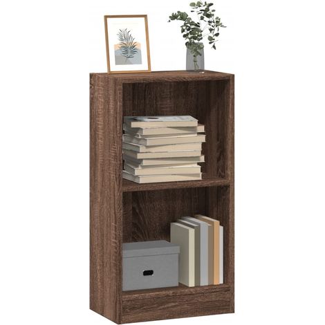 Bücherregal Braun Eichen-Optik 40x24x76 cm Holzwerkstoff