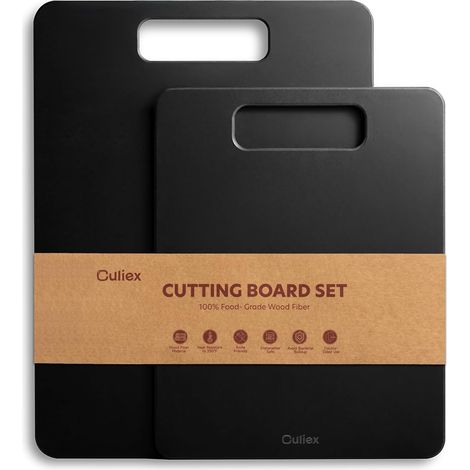 Planche à Découper en Fibre de Bois, Lot de 2, Composite Cutting Board Set (1/5)