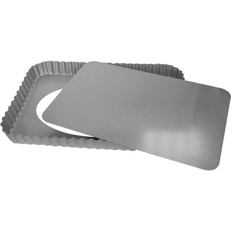 Patisse Moule à tarte rectangulaire inox 32x22 cm