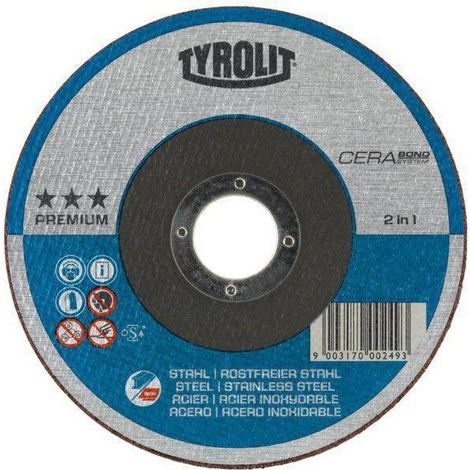 Trennscheibe CERABOND 2in1 D125x1mm 41 F gerade Trennscheibe INOX/Stahl Bohrung 22,23 mm (1/3)