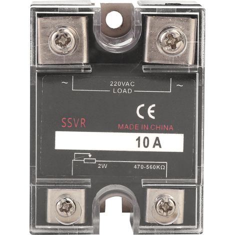Régulateur de tension monophasé à semi-conducteur SSVR 470-560KΩ charge 220VAC fournitures électriques (BERM-R 10A) (1/5)