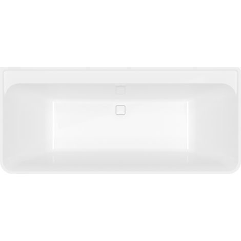 Bañera recta de pared 180 x 80 VILLEROY ET BOCH Collaro desagüe blanco